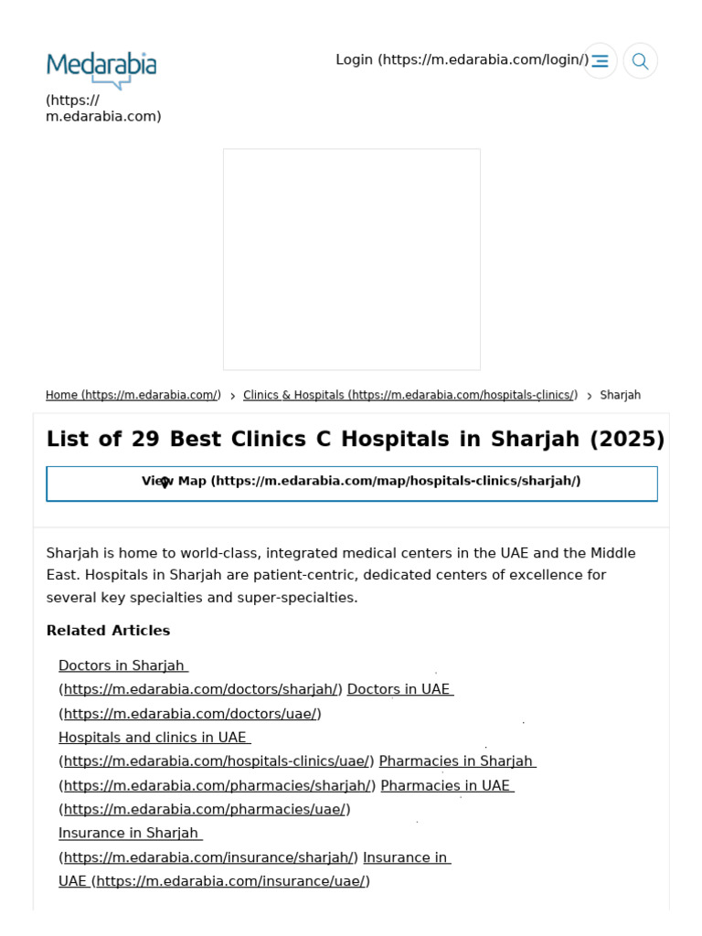 Best Hospitals and Clinics in Sharjah | PDF | Hospital | United Arab ...