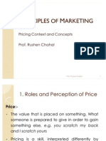Principle of Marketing - Pricing Context and Concepts