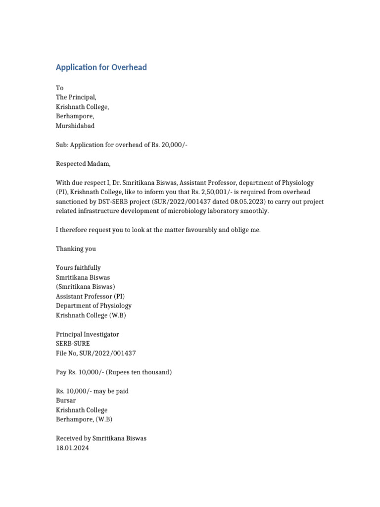 Application Overhead | PDF