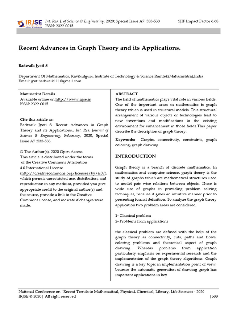 688 | PDF | Graph Theory | Computer Network
