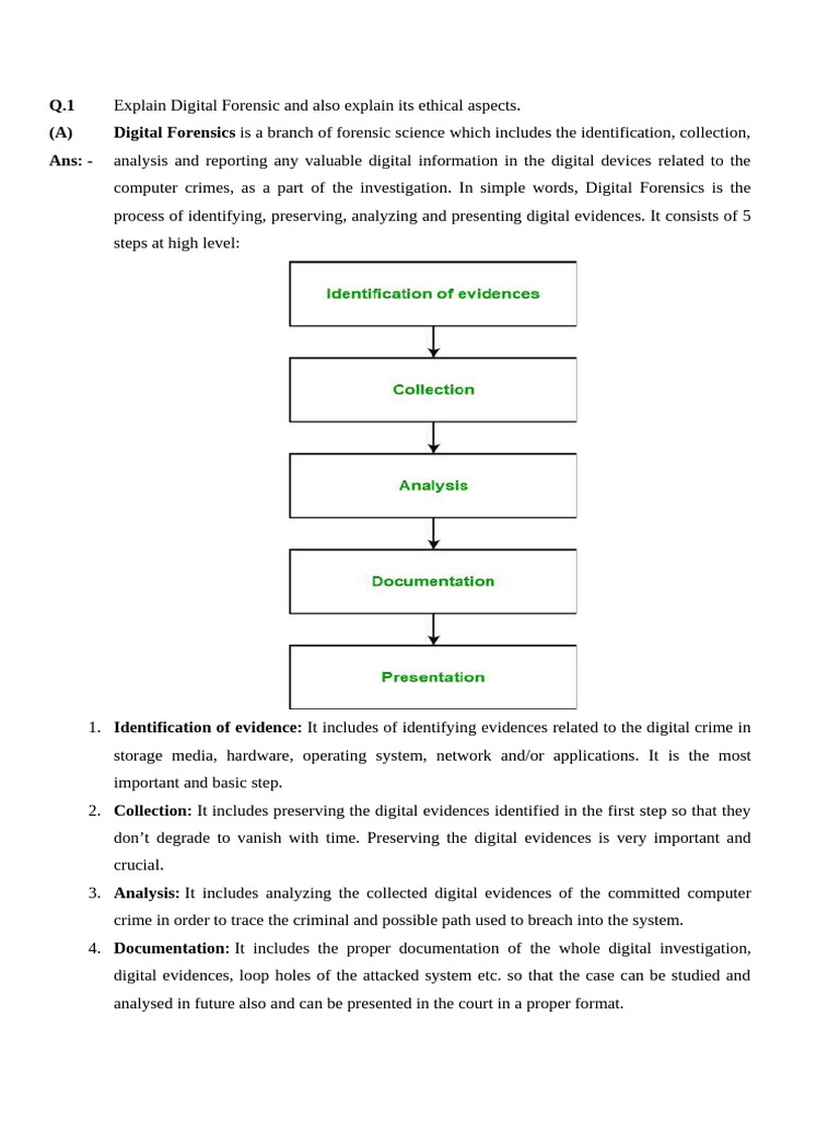 Digital Forensics: Process and Ethics | PDF | Computer File | Digital ...