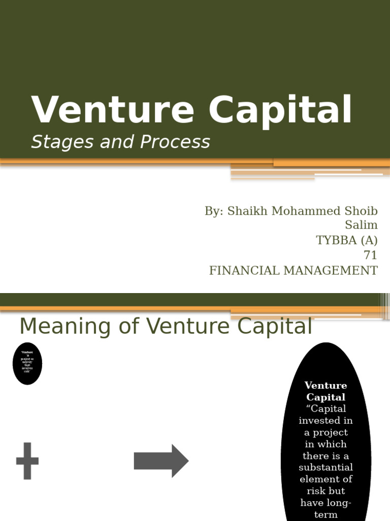 Venture Capital | PDF | Venture Capital | Corporate Finance