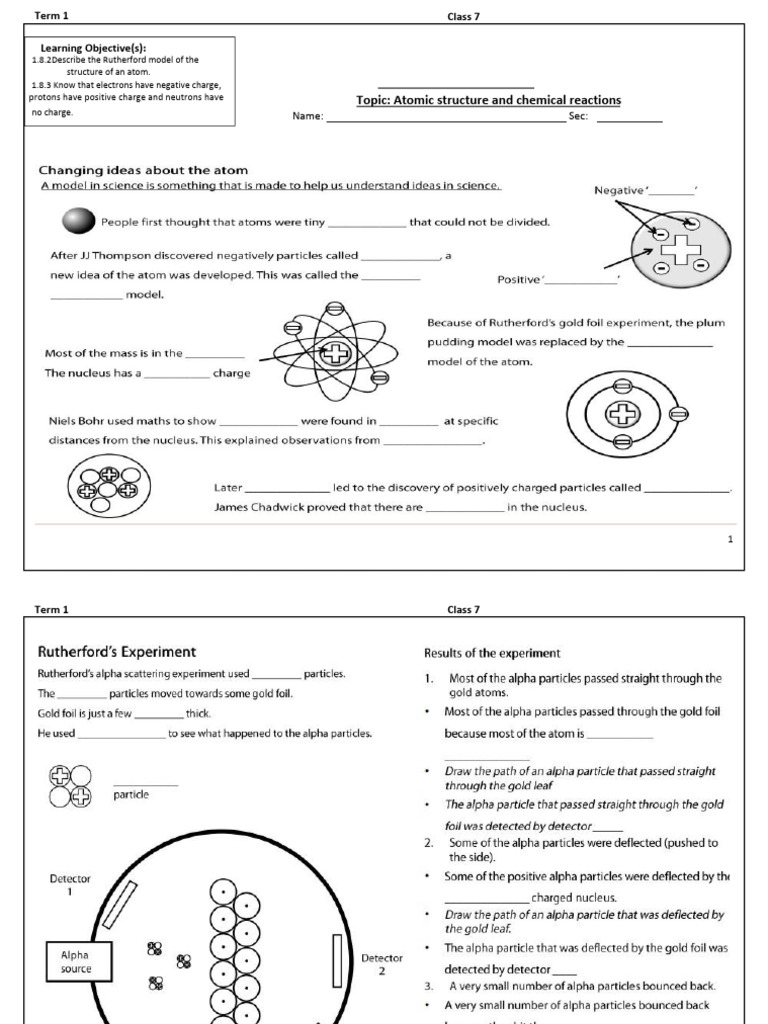 Rutherford Model | PDF