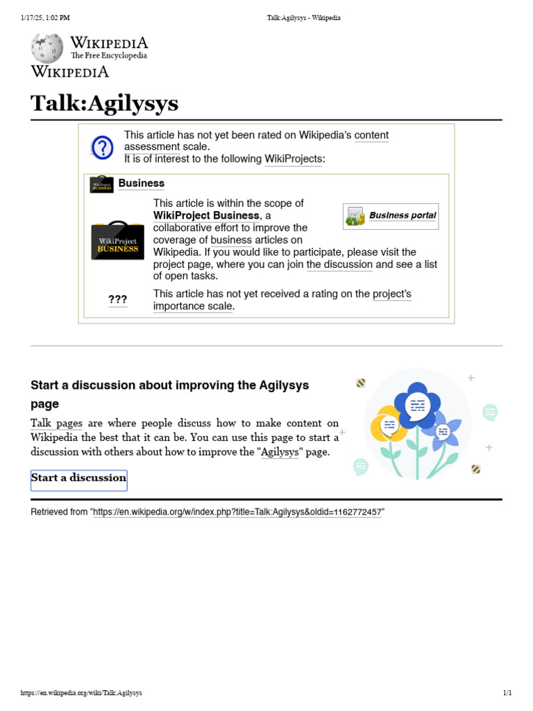 WikiProject Business Discussion | PDF