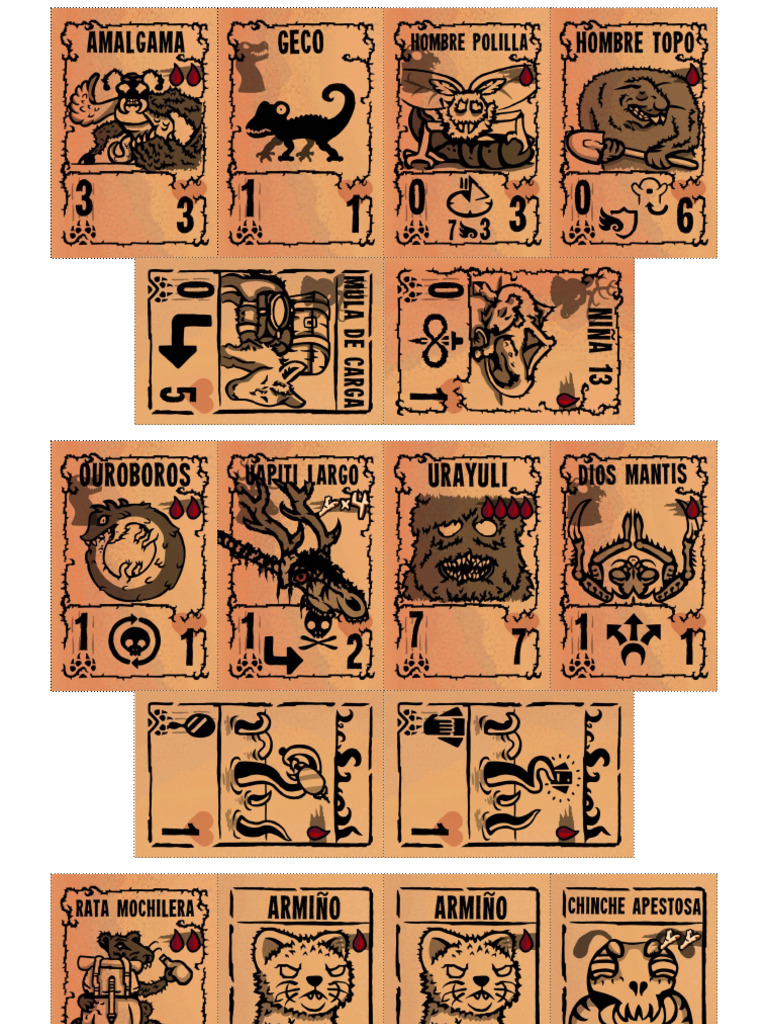 Inscryption (Cartas Frontales) | PDF