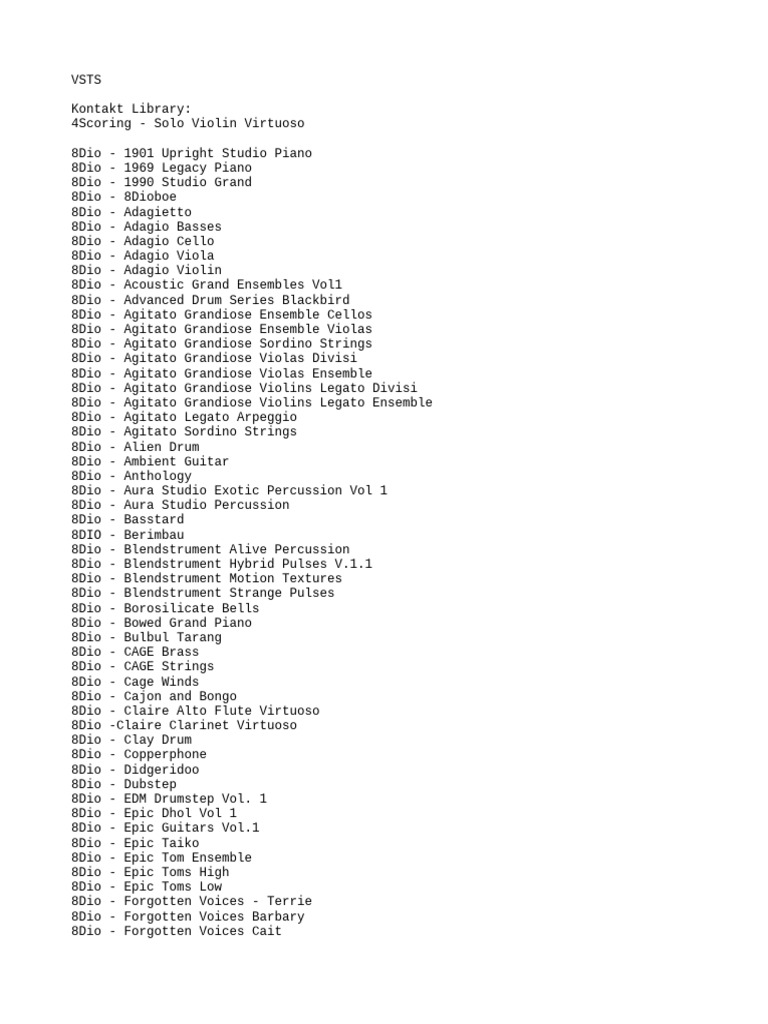 Vsts programs pdf musical instruments string instruments