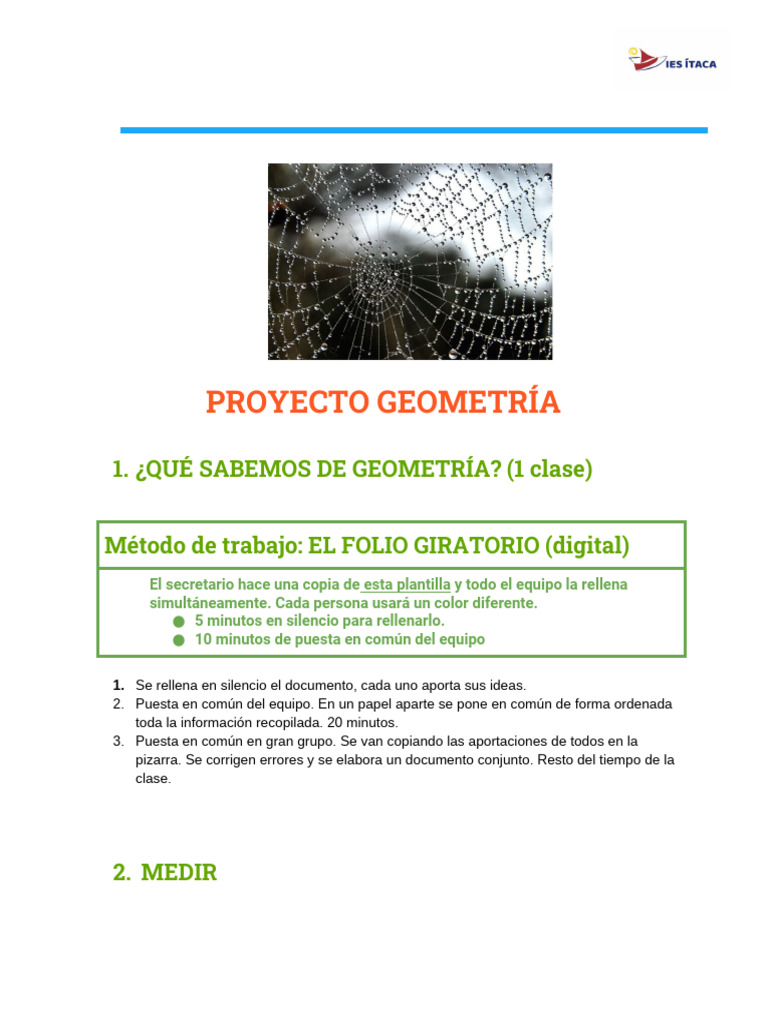Proyecto de Geometría Escolar | PDF