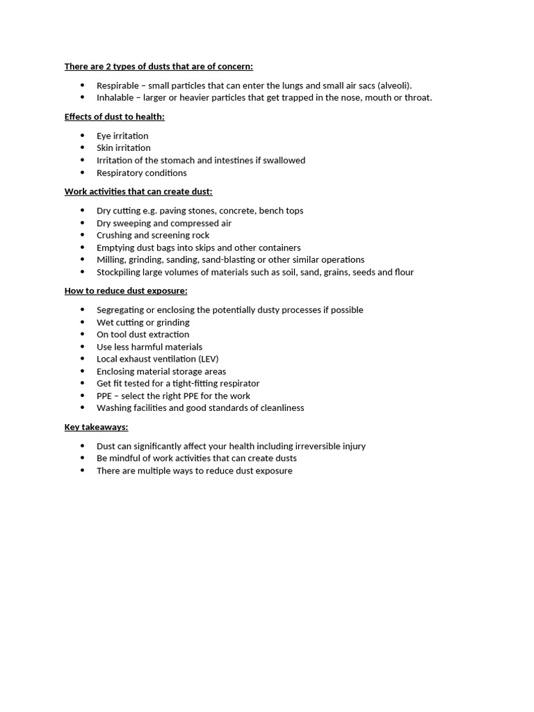 Dust | PDF