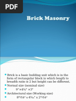 Brick Bond Patterns and Measurements | PDF | Building Materials | Masonry