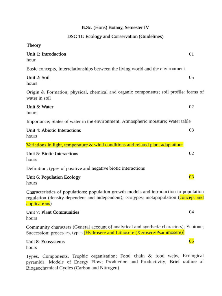 Sem 4 Syllabus | PDF