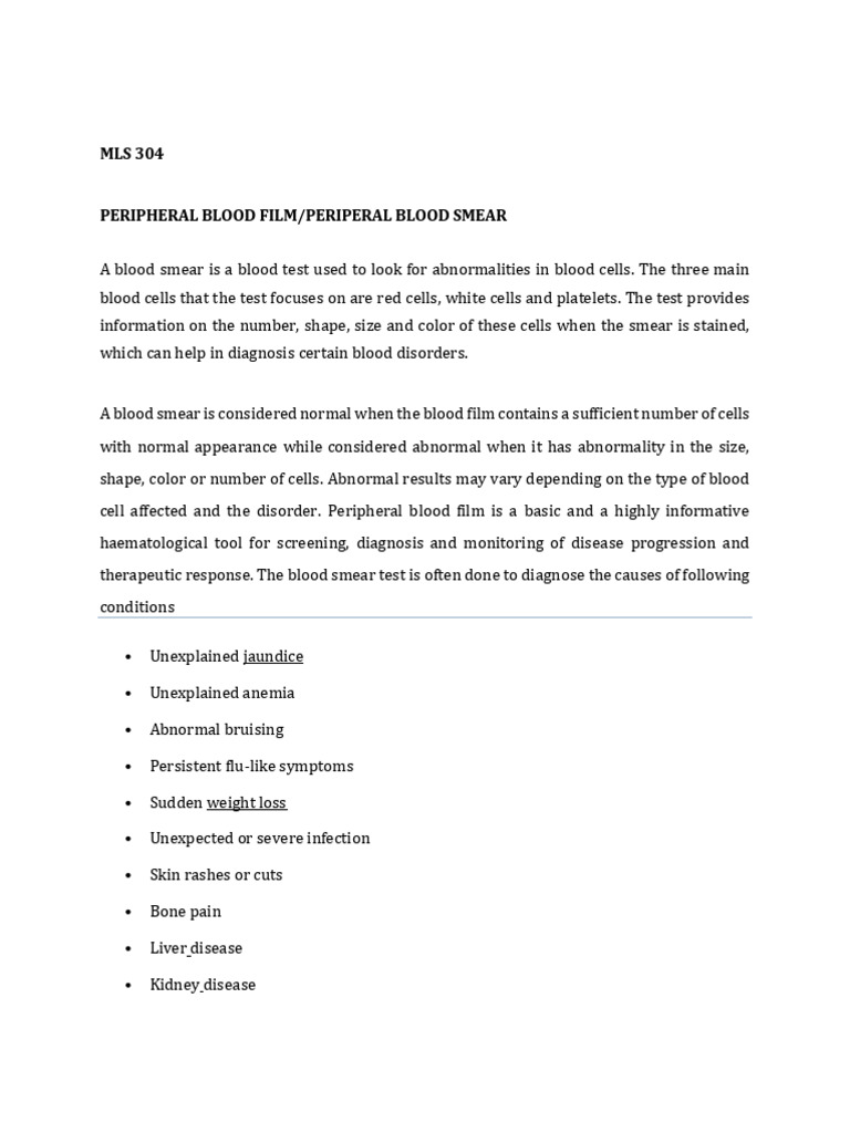 Blood Film Normal and Abnormal PDFP | PDF | Platelet | Anemia