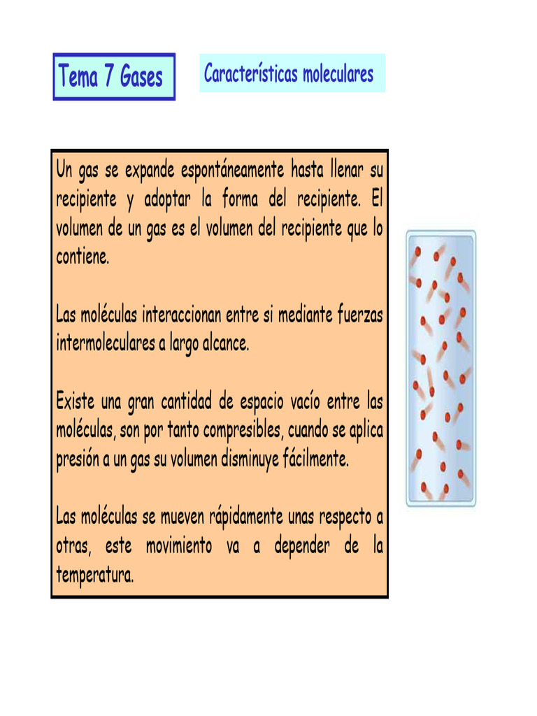 Propiedades y leyes de los gases | PDF | Gases | Mole (Unidad)