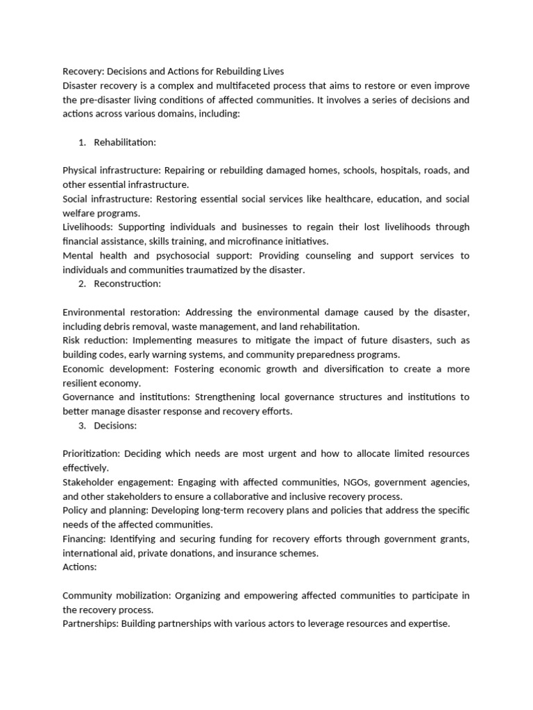 unit 4 | PDF | Disaster Risk Reduction | Emergency Management