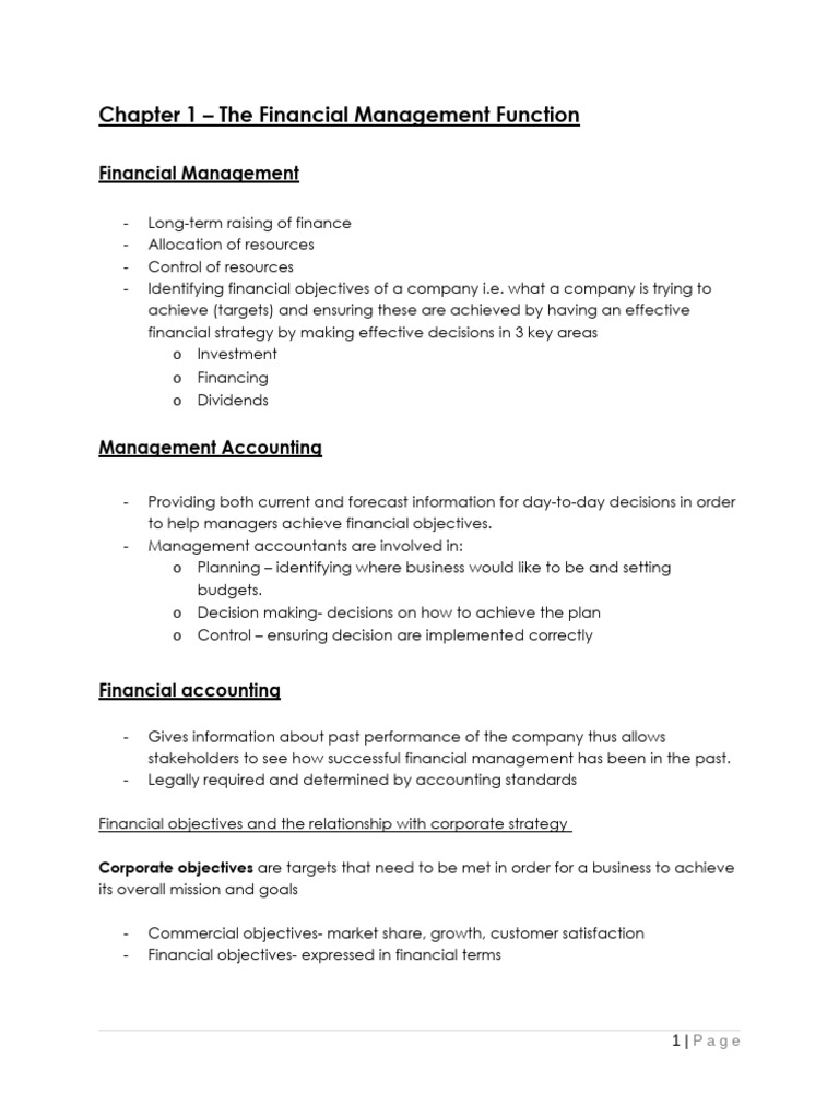 Financial Management Function_ | PDF | Dividend | Equity (Finance)