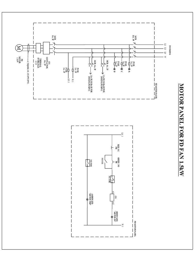 FD Motor Control Panel Design | PDF | Electrical Engineering ...