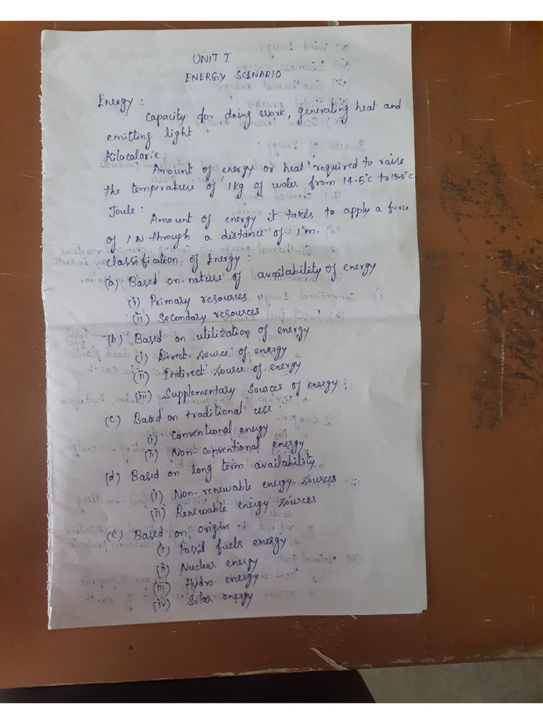 RET - PDF - UNIT 1 - Handwritten Notes | PDF