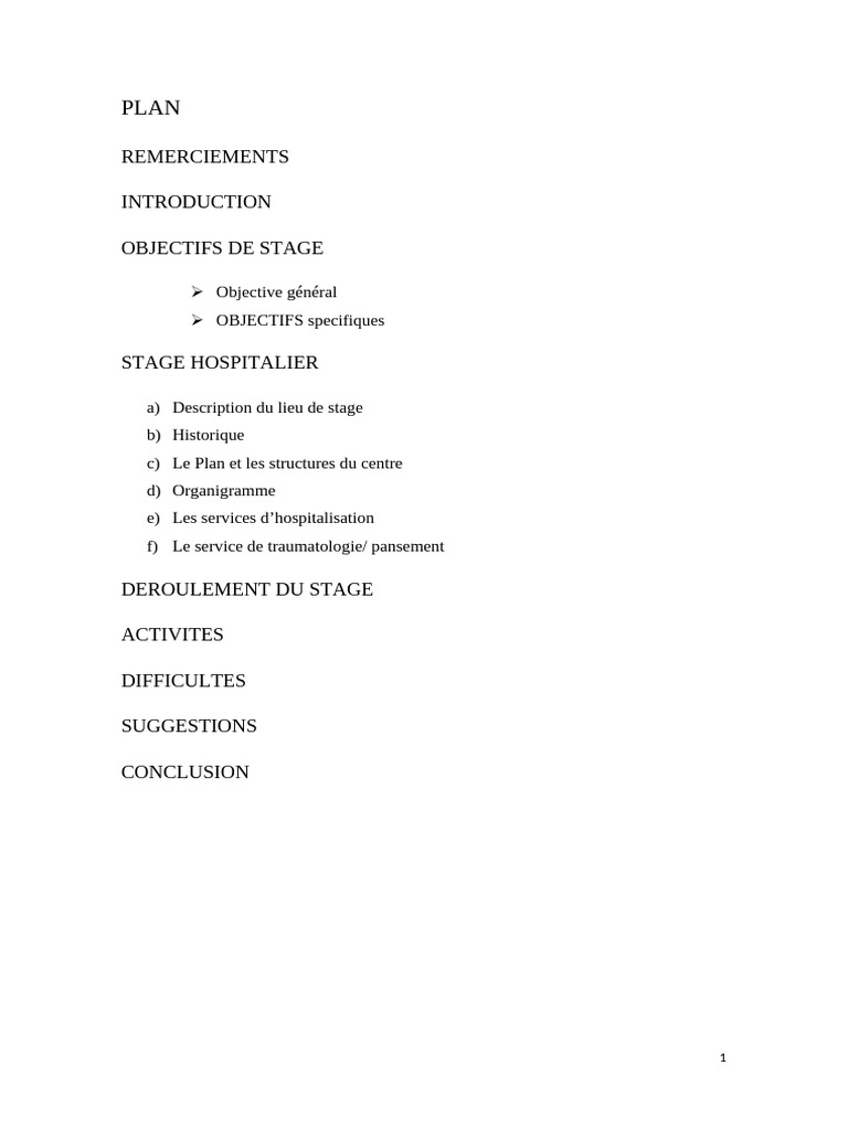Rapport de stage en santé à Batsengla | PDF | Allaitement | Médecine ...