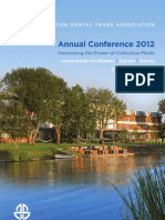 BDTA Annual Conference 2012 - A4 Brochure
