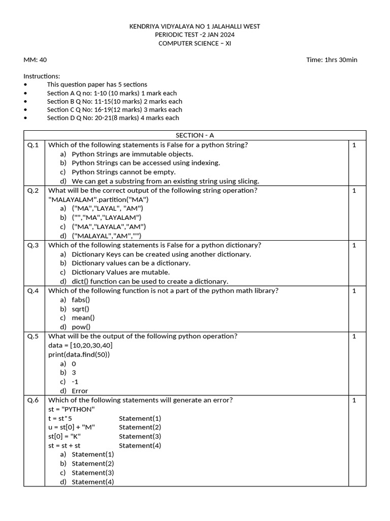 11-PT2-CS-2023 | PDF | Computer Science | Software Engineering