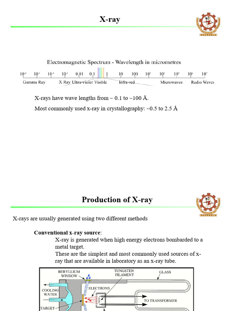 X-ray Production and Diffraction Principles | PDF | X Ray | Electron