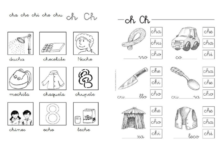 Cha Che CH ... Lectura Ejercicios | PDF