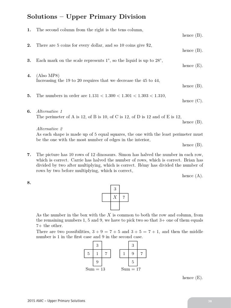 2015 upper primary solutions pdf