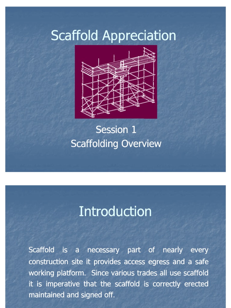 Introduction to Scaffold Part 1 | PDF | Home & Garden