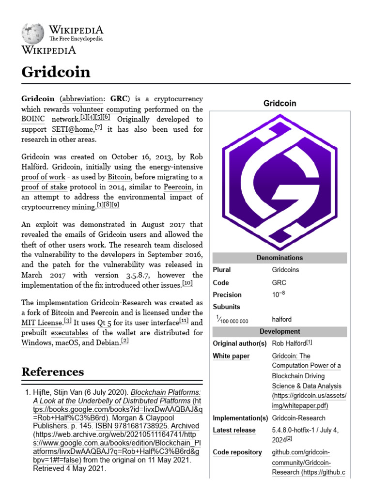 Gridcoin | PDF | Computer Science | Distributed Computing