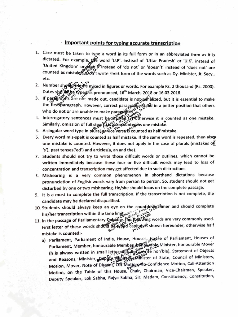 Tips for Accurate Transcription Writing | PDF | Governance | Separation ...