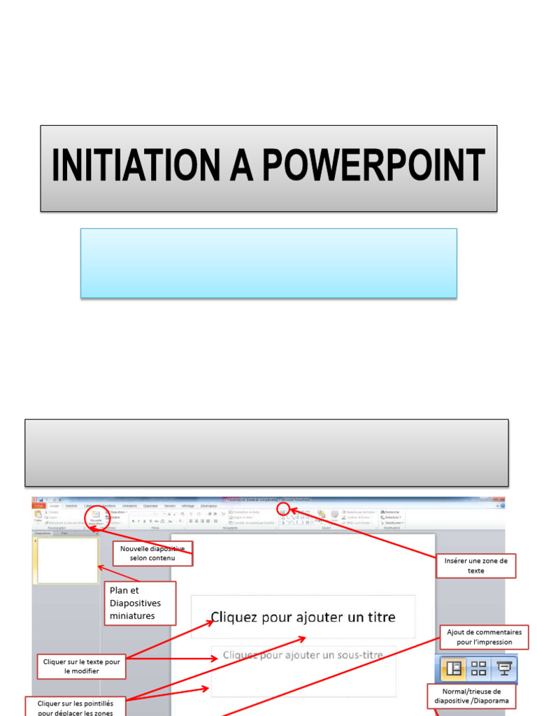 Initiation à PowerPoint 2019 | PDF | Microsoft Powerpoint | Microsoft Excel