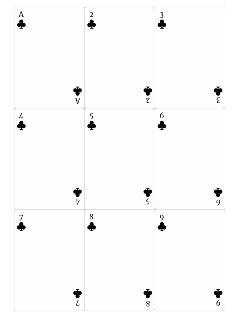 Playing Cards Classic LETTER | PDF
