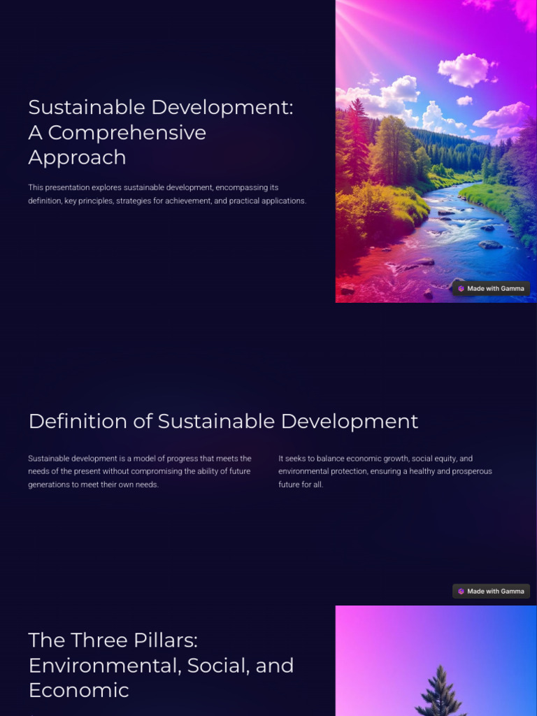 Sustainable Development A Comprehensive Approach | PDF | Sustainability ...