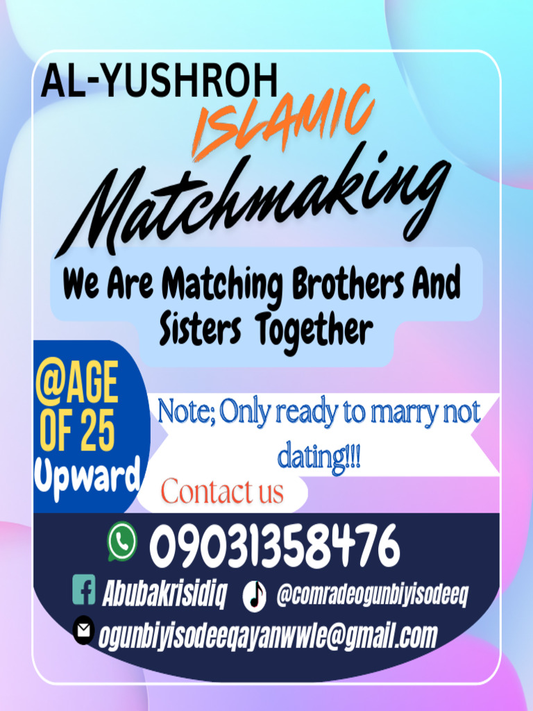 Sibling Matchmaking Service for Marriage | PDF