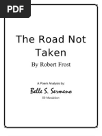 Download Poem Analysis - The Road Not Taken by Belle Sermeno SN81686490 doc pdf