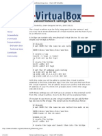 Advanced - Networking - Linux - Oracle VM VirtualBox