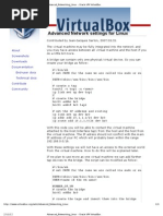 Advanced - Networking - Linux - Oracle VM VirtualBox