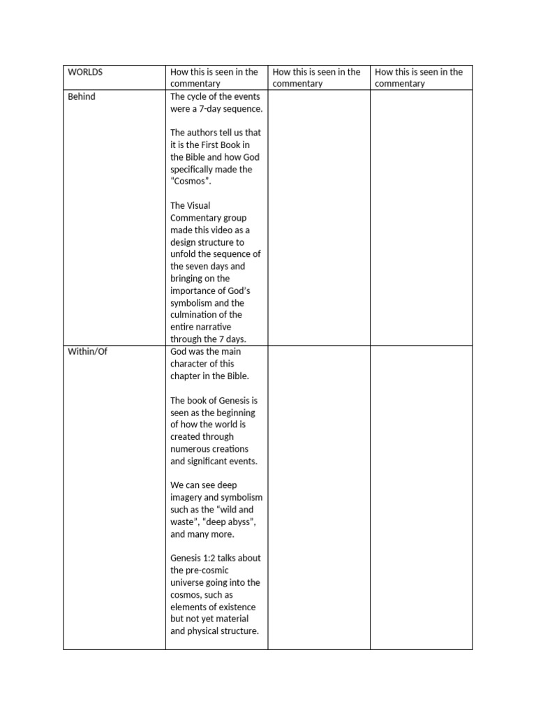 3 Worlds Approach Paper | PDF