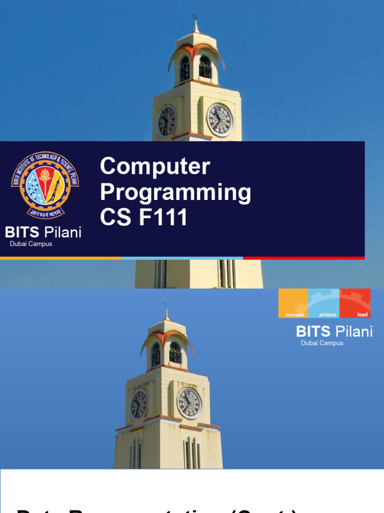 Data Representation in Computer Systems | PDF | Integer (Computer ...