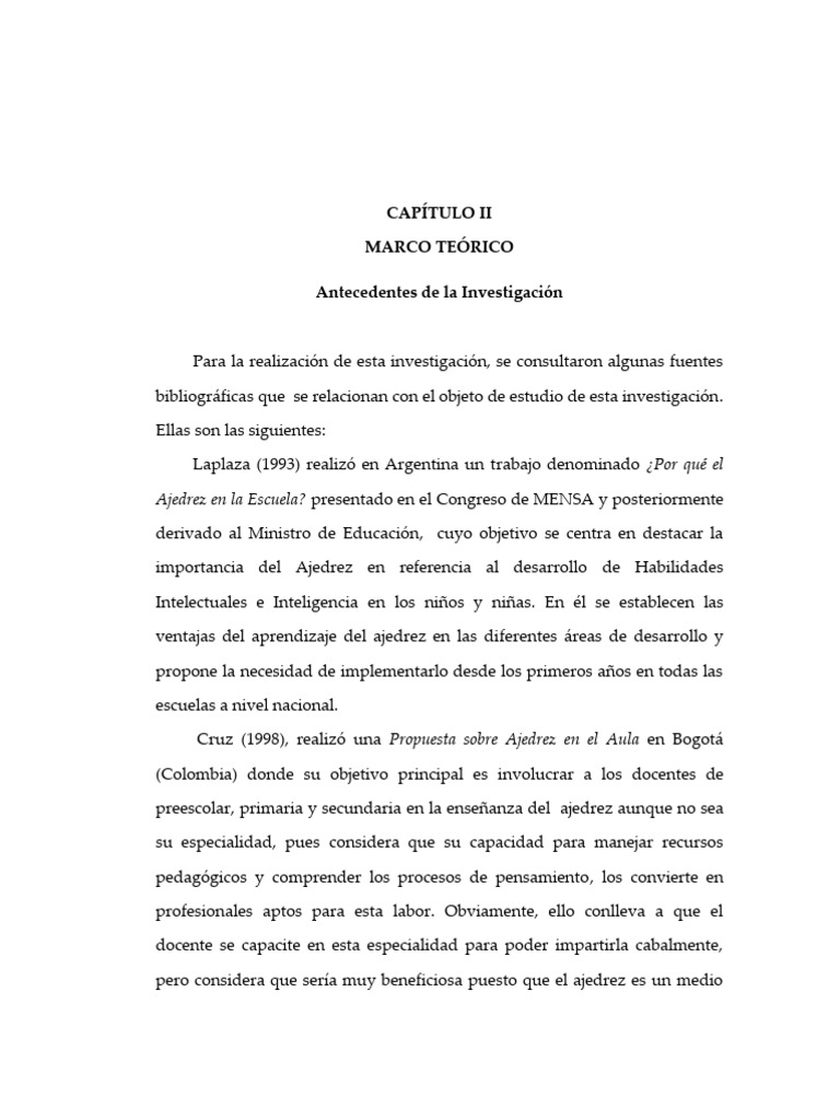 El Ajedrez y El Aprendizaje en Preescolar - Part8 | PDF