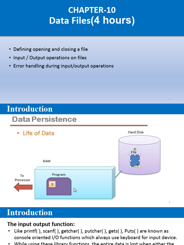 File Operations in C Programming | PDF | Computer File | Pointer ...
