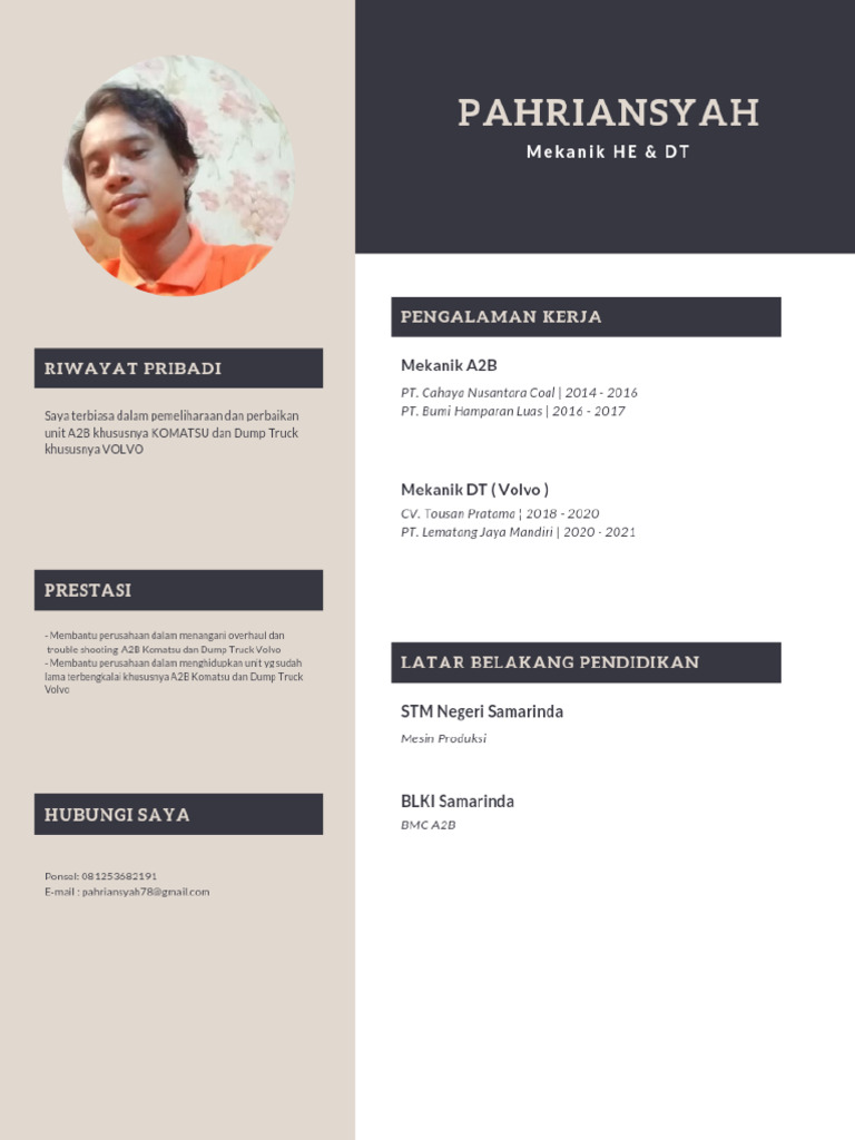 CV Pahriansyah-Dh | PDF