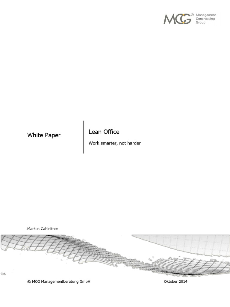 White Paper Lean Office 10 2014 | PDF