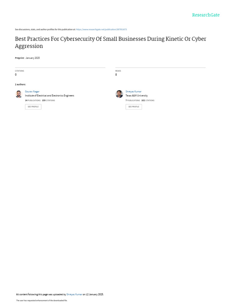 Best Practices For Cyber Security of Small Businesses During Kineticor ...