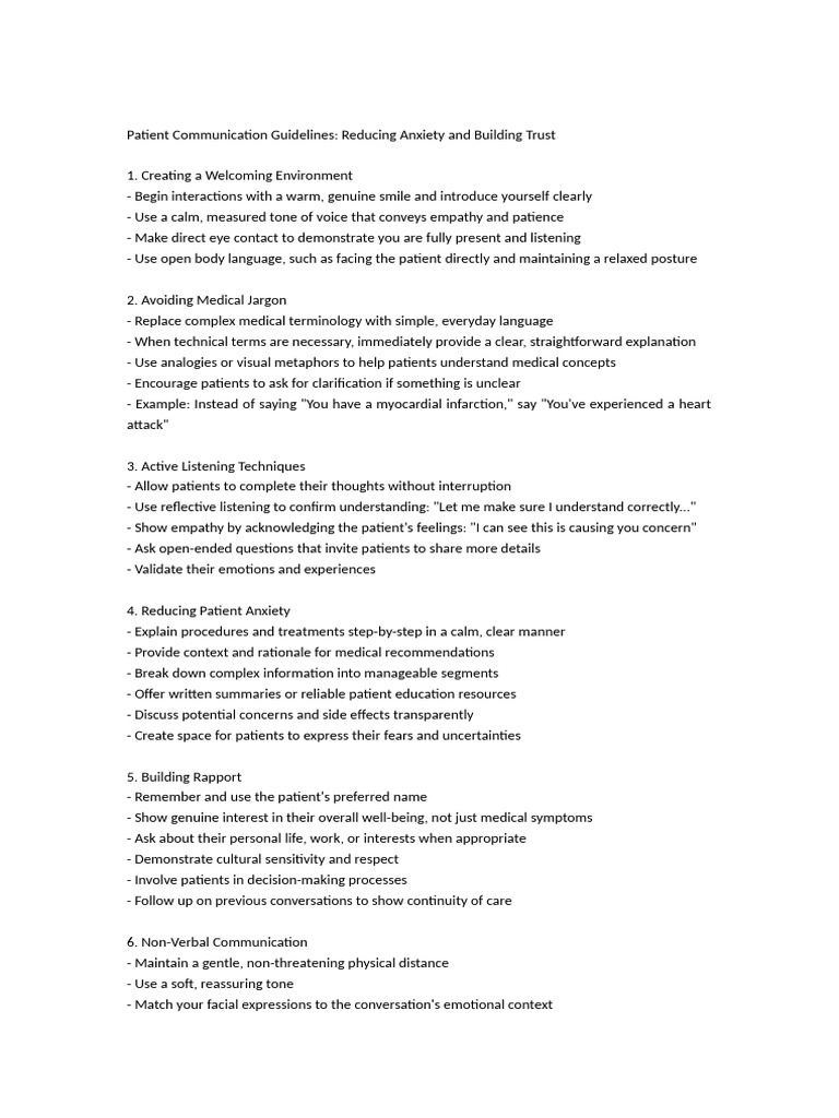 Comminication With Patients and Stuff | PDF | Communication | Body Language