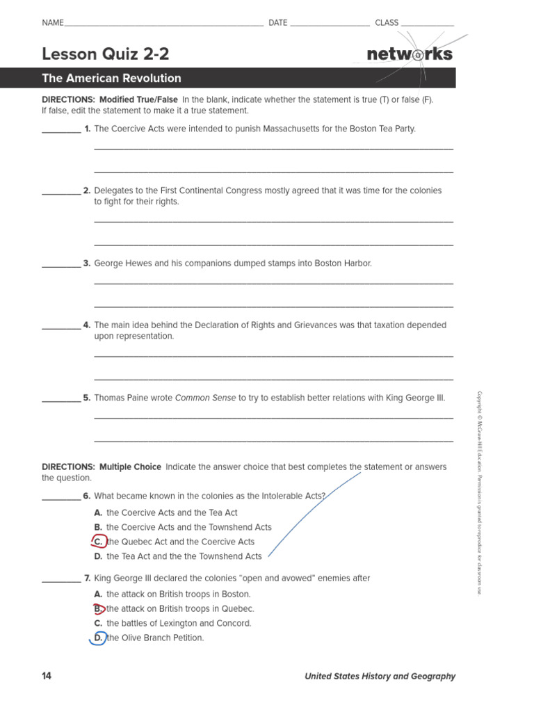 quiz 2 lesson 2 | PDF | British Colonization Of The Americas | Colonial ...