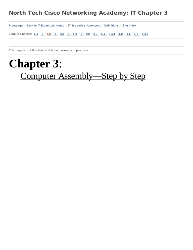 Computer Assembly Guide: Chapter 3 | PDF | Computers