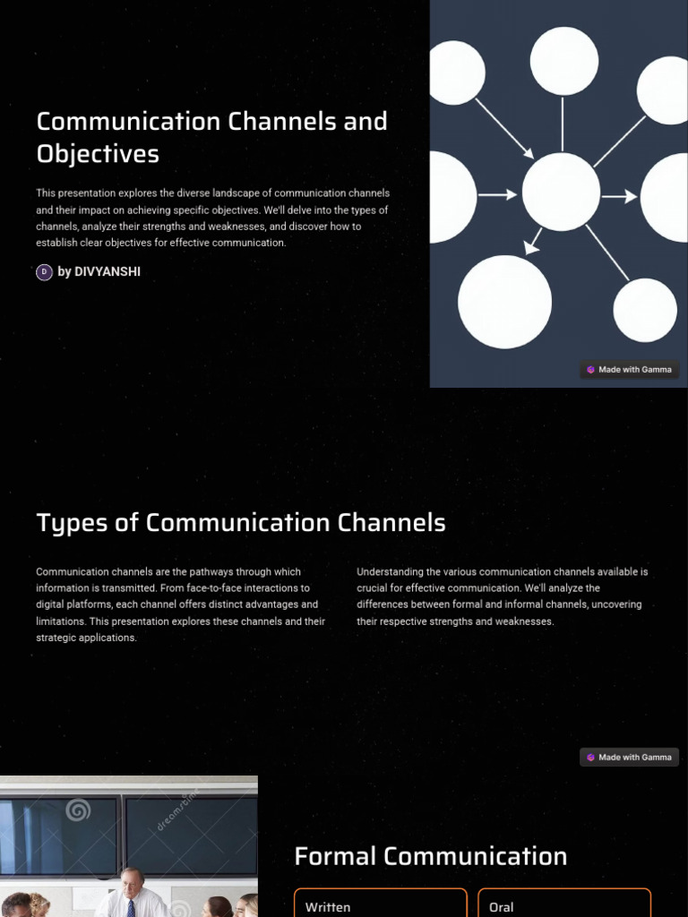 Communication Channels and Objectives | PDF | Communication | Information