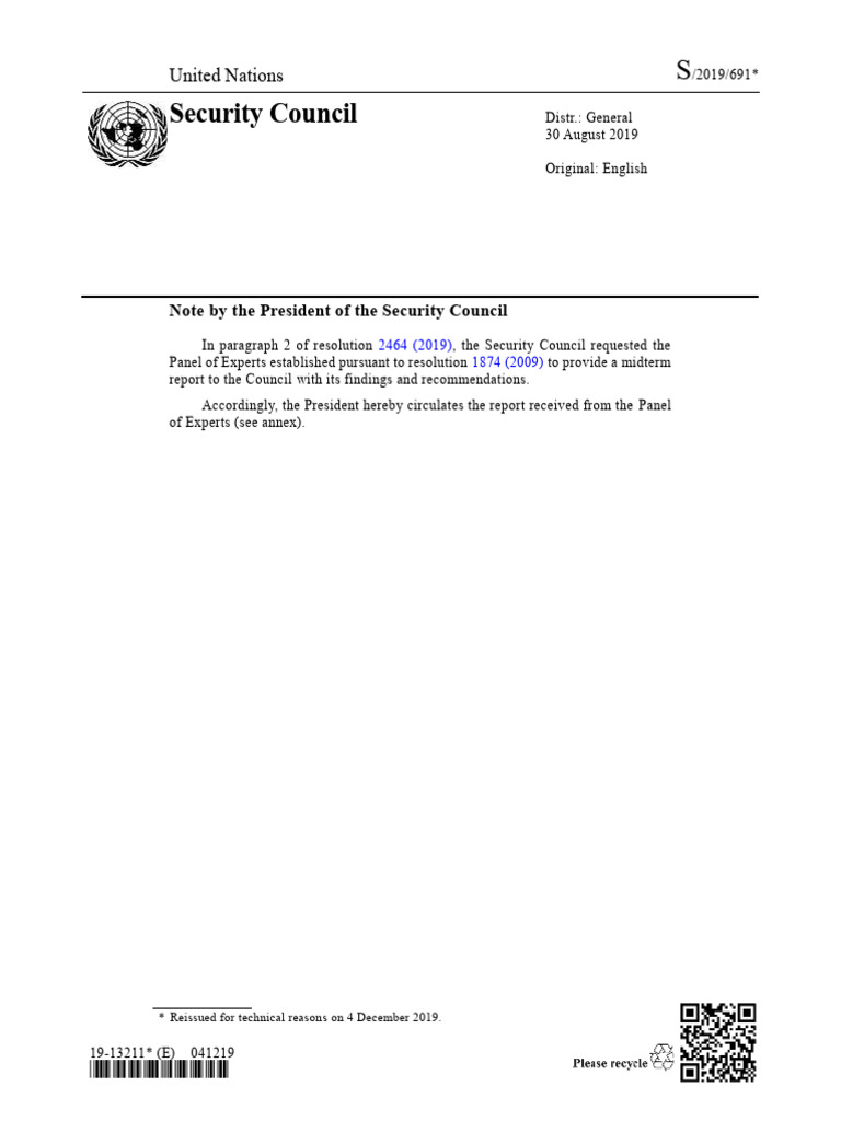 DPRK Midterm Report on Sanctions Violations | PDF | Cryptocurrency ...