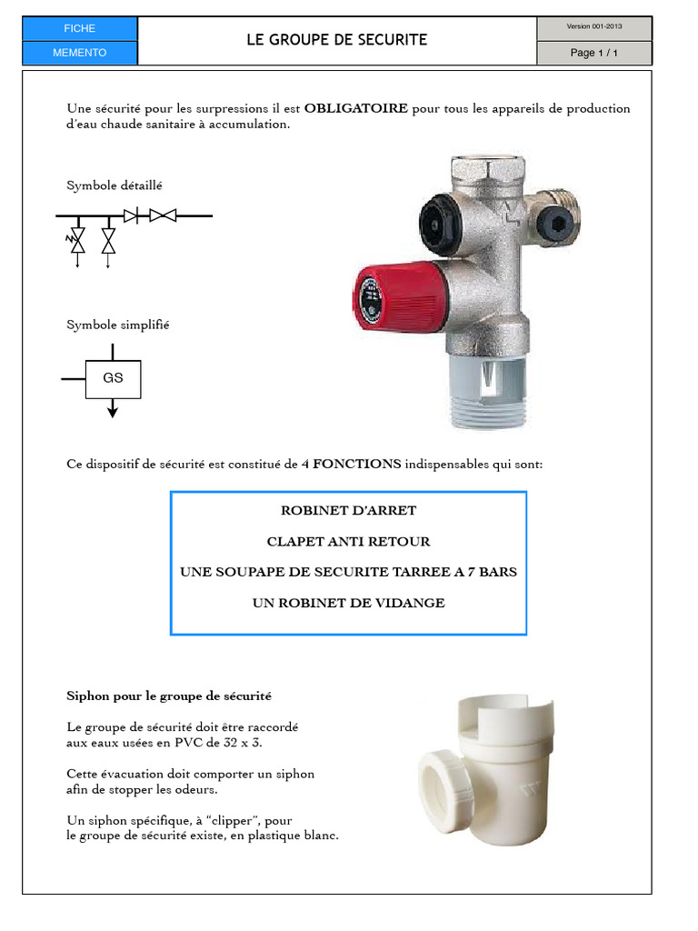 Obligations pour le groupe de sécurité GS PDF — free download