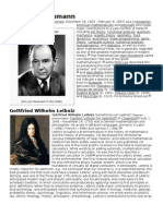 John Von Neumann: Gottfried Wilhelm Leibniz
